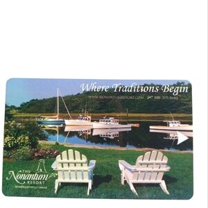 The Nonantum Resort Hotel Room Photo Key Card Kennebunkfort, Maine Travel Memory